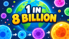 1 In 8 Billion background