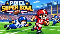Pixel Super Bowl background