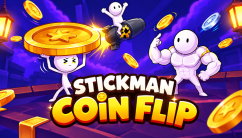 Stickman Coin Flip background
